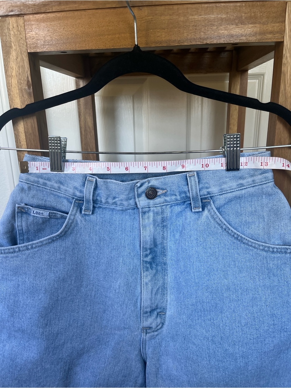 Lee Light Blue Denim Jean shorts - Picture 10 of 16